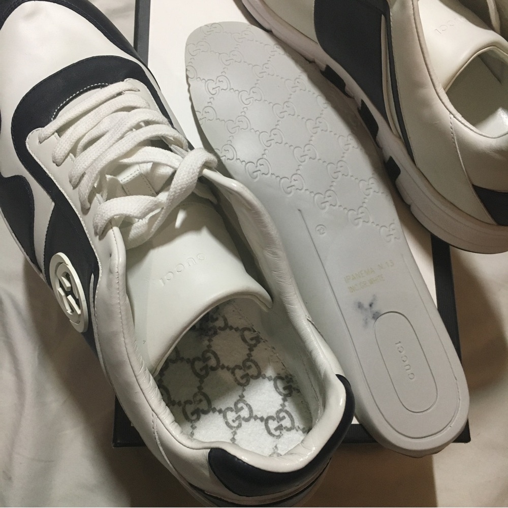 Gucci Sneakers Size 13 Navy Blue - Picture 7 of 16